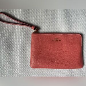 Coach Light Pink Wristlet, EUC